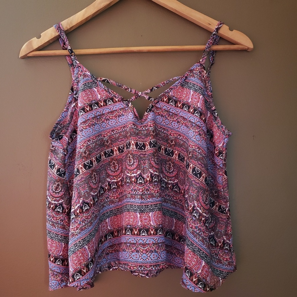 Crisscross V-neck Cami